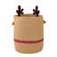Christmas Reindeer Woven Storage Basket Organiser
