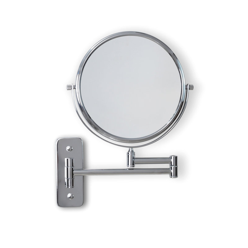 Afred Metal Wall Mirror, Chrome, 7