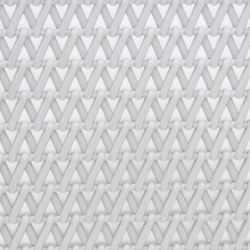 Ensemble de panier en plastique tissé léger et robuste, H 9,5 po x l 14 po x P 10,5 po, Blanc, 4