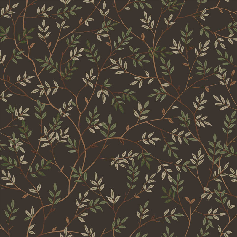 Papier peint adhésif Branches, Ocre