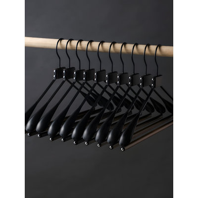 Premium Wooden And Metal Hanger For Coats And Jackets - Wide Shoulder Design For Heavy Garments - Luxury Closet Organizer For Wardrobe And Walk-In Closet
