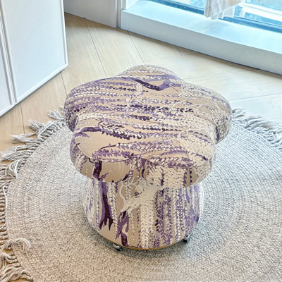 Tabouret de coiffeuse haut de gamme à roulettes, design original