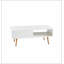 Table basse en rotin, porte coulissante pour le rangement, pieds en bois massif-1825398870
