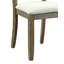 Ensemble de 2 chaises d'appoint en lin beige et chêne rustique Karsen