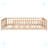 Twin Floor Platform Bed with Fence without Door-1641684356