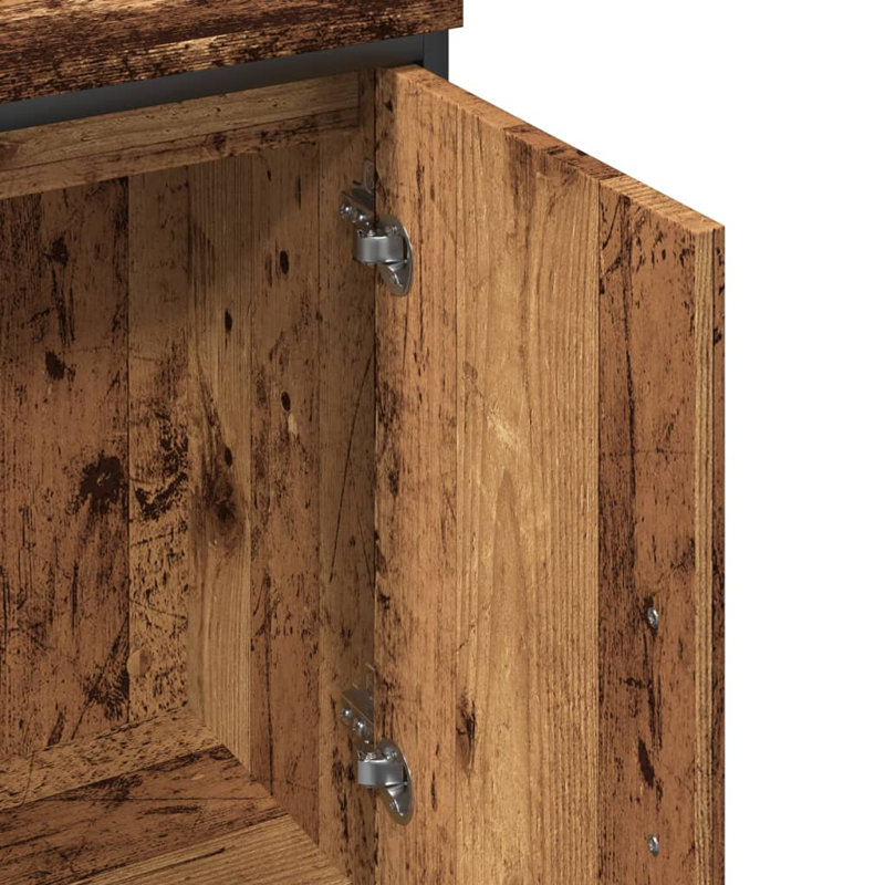 Akia 60cm Single Bathroom Vanity Base Only, Old Wood