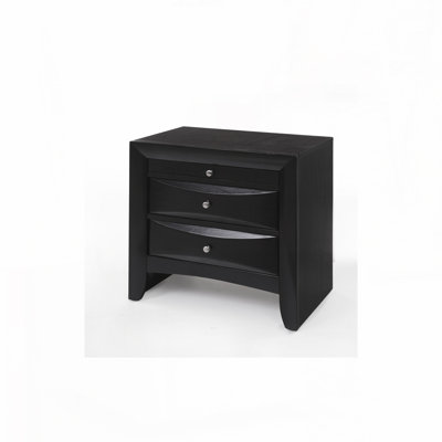 Table de chevet noire