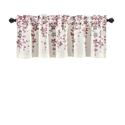 Lush Decor Weeping Flower Single Window Valance