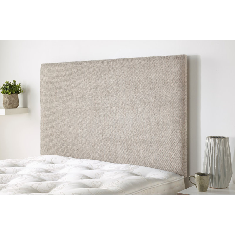 Upholstered Panel Headboard, Double (4'6"), Caramel