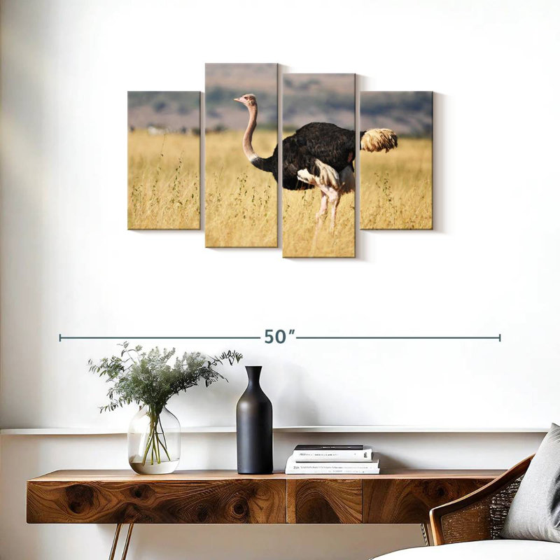Wildlife Ostrich, H 22 po x l 36 po