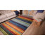 Tapis bleu / orange / vert touffeté à rayures Farranshane-954445788