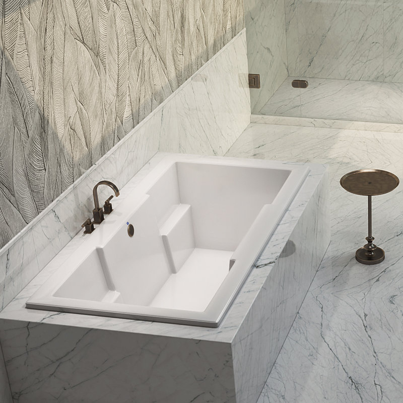 Baignoire encastrée 66 "x 36" Laguna, Biscuit