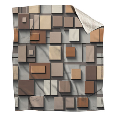 Geometric Block Pattern Blankets