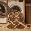 Machine Washable Trellis Brown Area Rug-48675200