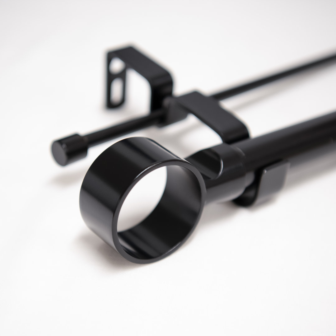 Shantice Adjustable Double Curtain Rod Everly Quinn 