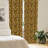 Leopard Print Semi-Sheer Rod Pocket Curtain Panels-45232311