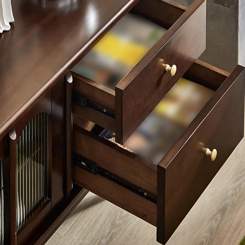 Meuble télé de luxe de style américain, H 23,62 po x l 86,61 po x P 15,5 po