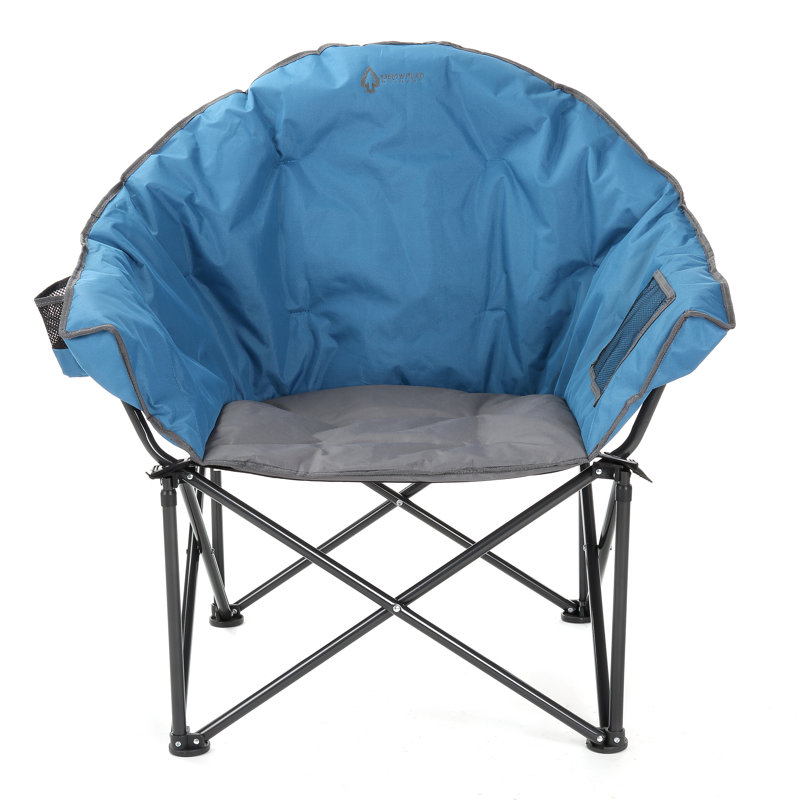 Chaise de camping Cozy Club, Bleu / gris