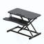Convertisseur de bureau, élévateur assis-debout réglable en hauteur, double moniteur et poste de travail pour ordinateur portable avec large plateau à clavier-463944158