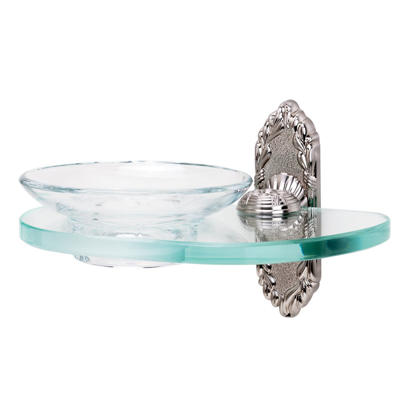 Ribbon And Reed Soap Dish, Satin Nickel