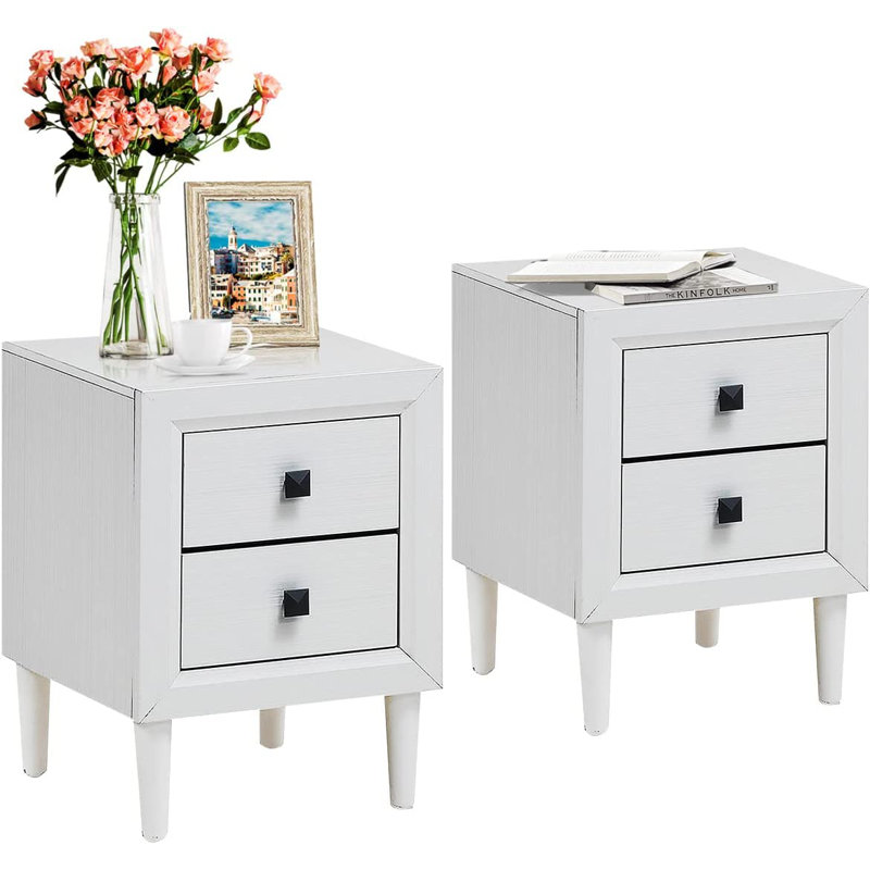 Ledezma Side Table Set, White