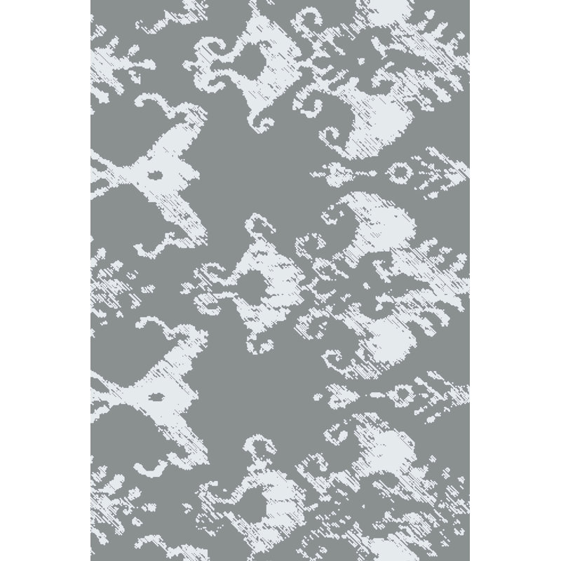 Chenille Ikat Indoor Rug, Rectangle 4' x 6'