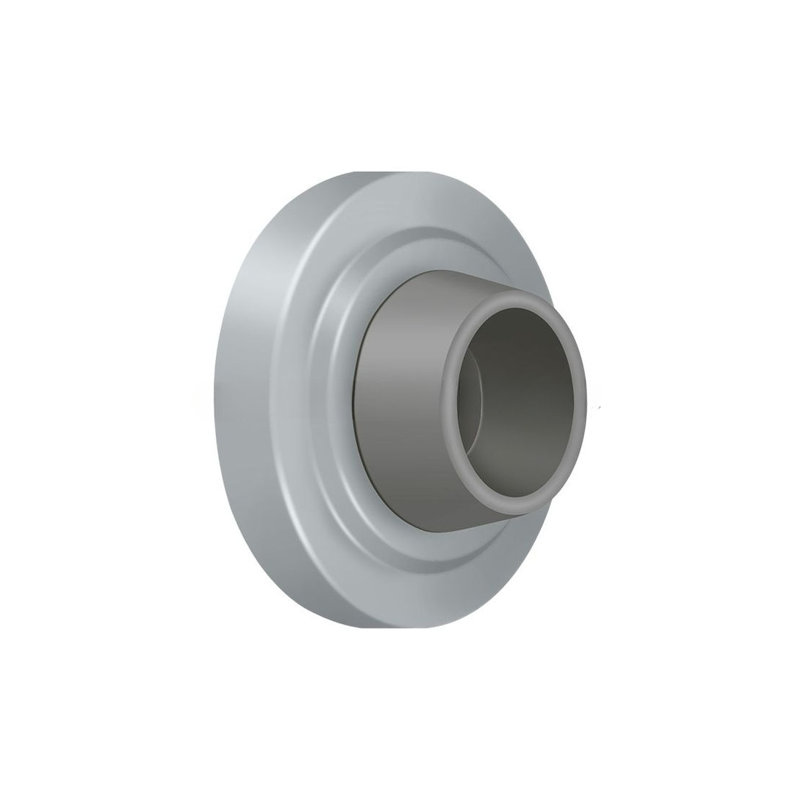 Pare-chocs encastré Deltana WB238U26D de 2 3/8 po de diamètre en chrome brossé, Chrome brossé