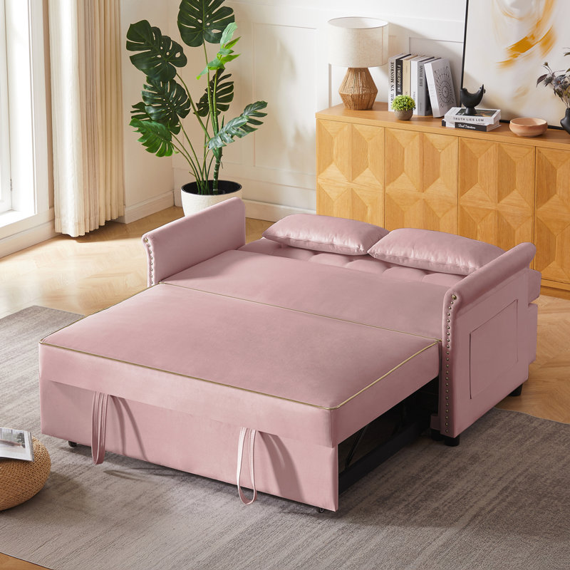 Sofa Bed Cloud Couch, Pink