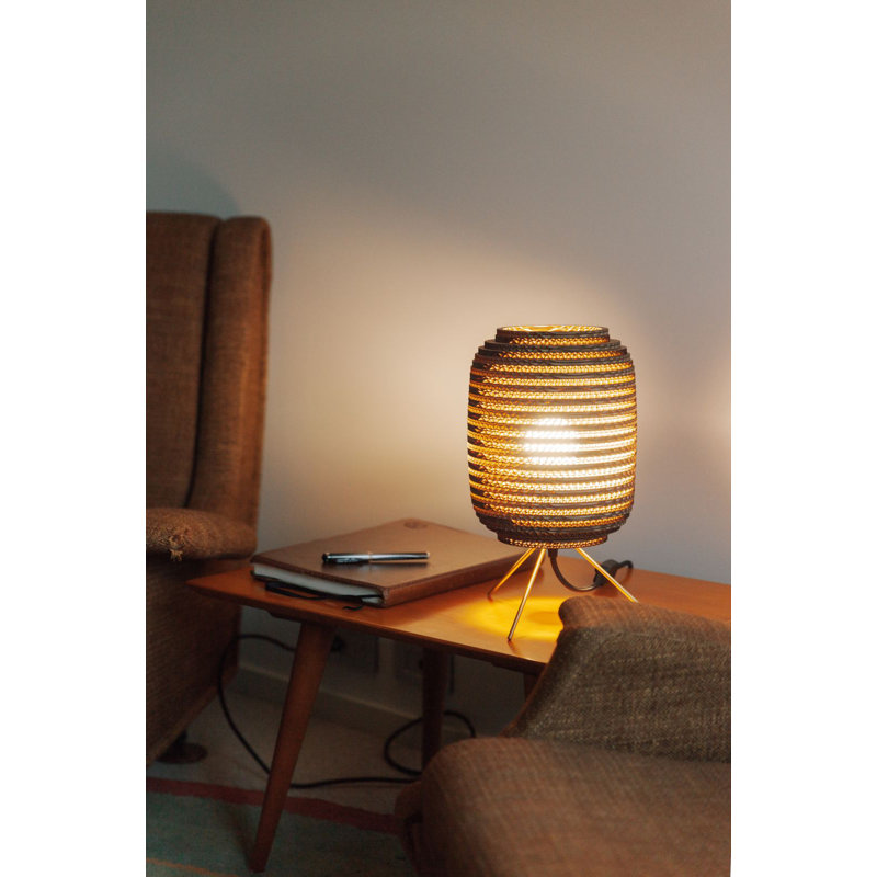 Scraplights Recycled Cardboard Table Light - Ausi, Natural