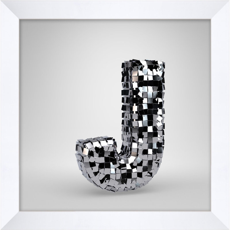 Disco Letter J Print by Mat Sanders