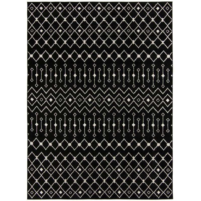 Geometric Indoor Rug, Rectangle 9' x 12'