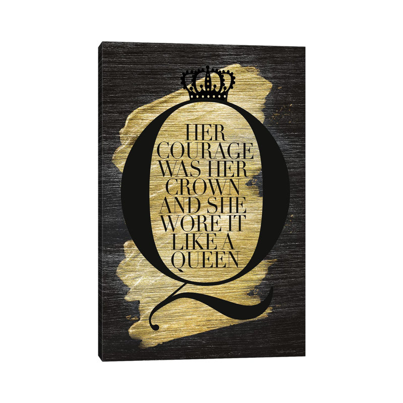 Gilded Life I by Mercedes Lopez Charro - Wrapped Canvas Gallery-Wrapped Canvas Giclée, 30.48 cm H x 45.72 cm W