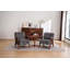 Ensemble de 2 chaises d'appoint en chenille de style Mid-Century moderne en forme de nuage, fauteuils de salon en bois massif pour le salon et la chambre à coucher-1769457545