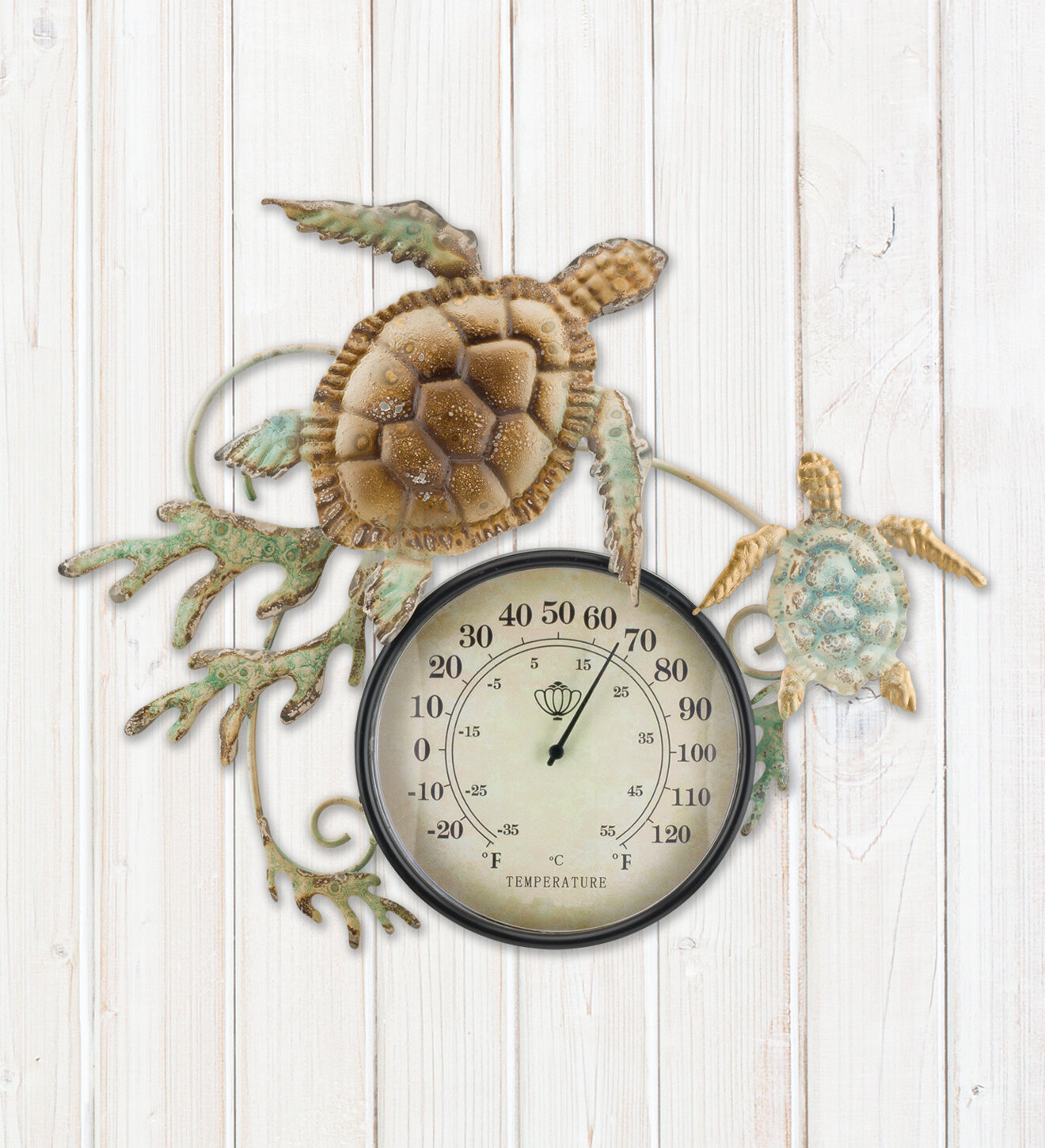 Outdoor Thermometer Wall Thermometer With Bronze Design Stylish