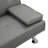 Grey Leather Bed, Stainless Leg, Fits Bedroom & Living Room Armrest Addition, 7.09in Package Height, Compact For All Spaces