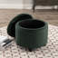 Repose-pieds rond avec rangement en velours Briana-617450944