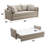 Irina Pull-Out Fabric Sleep With Storage