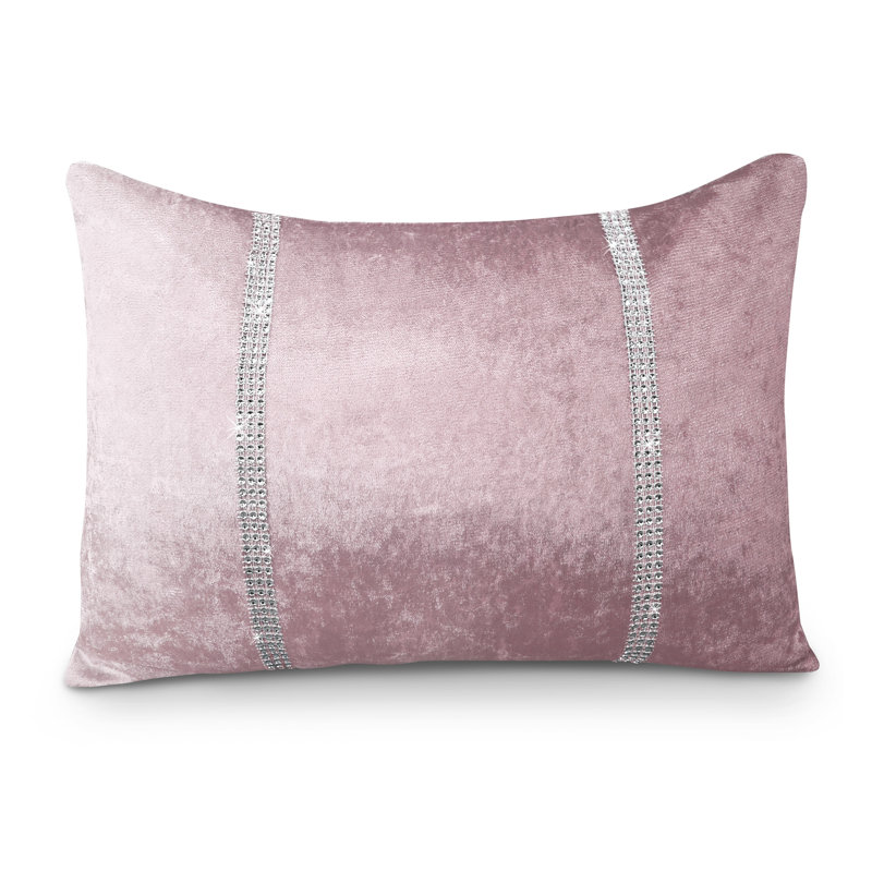 Dondi Stunning Ombre Velvet Tonal Cushion, Pink