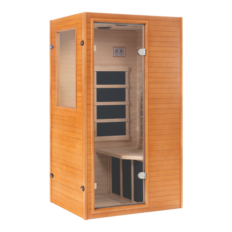 Sauna Infrared Home, sauna intérieur en bois de pruche du Canada avec panneau de contrôle ACL, haut-parleurs Bluetooth