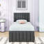 Lit plateforme tapissier avec lit gigogne et 3 tiroirs-454993888-454993889