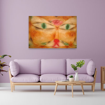 Chat et oiseau, reproduction d'art moderne