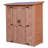 Cedar Wooden Heavy Duty Lean-To Storage Shed With Double Doors-93731821