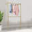 Adisynn 47.2'' Metal Wall Mounted Clothes Rack