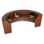 Pecora 3 Person U-Shaped Synthetic Laminate Reception Desk-851505956