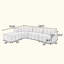 Canapé modulaire moderne semi-courbé modulaire, canapé moelleux en chenille à couture verticale avec repose-pieds ajustable et mobile, bord arrondi résistant à l'usure pour toute saison-1880173328