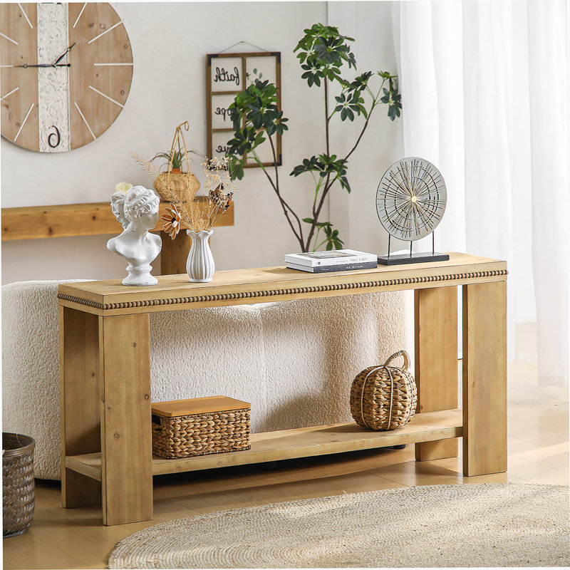 Console 63 "avec tablette de rangement Boho