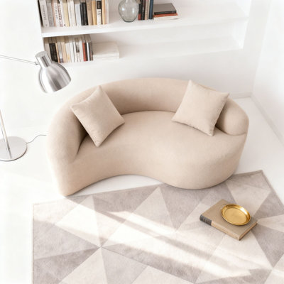 Canapé modulaire courbé en chenille