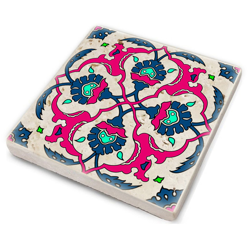 Ensemble de tapis en verre de qualité supérieure (4 pièces) de qualité supérieure, 3,9 x 3,9 x 0,4 pouces | 100% pierre naturelle pour la durabilité et l'élégance | Parfait pour protéger les surfaces, idéal pour la maison et le bureau, élégant et fonctionnel