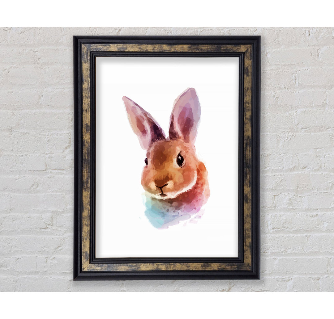 Gerahmtes Bild Rabbit Portrait