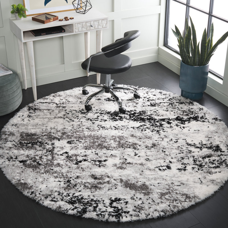 Aneta Performance Abstract Rug, Round 6'7"